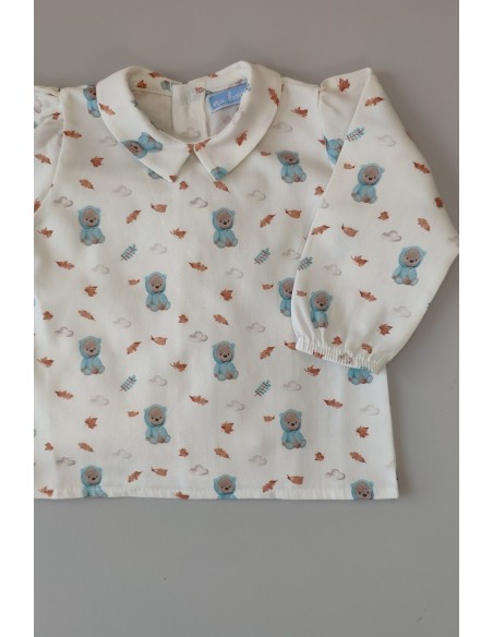 PETO PUNTO Y CAMISA VIELLA OSITOS C."SIMPATÍA",NUBE. INVIERNO 23.