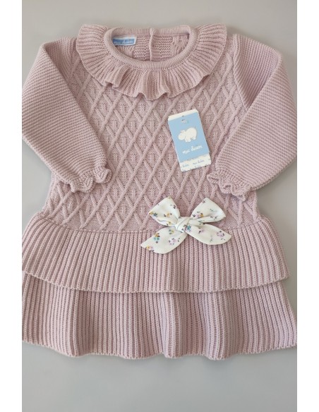 VESTIDO PUNTO C."EMOCIÓN",MALVA. INVIERNO 23.