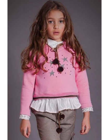 SUDADERA NIÑA FUCSIA, TENDANCE. INVIERNO 23.