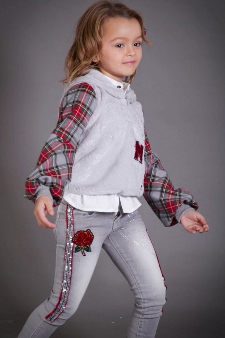 SUDADERA NIÑA GRIS, MARISA. INVIERNO 23.