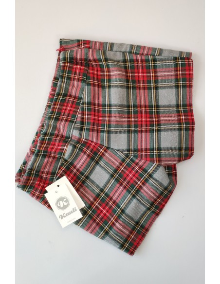 SHORT NIÑA CUADROS GRIS, MARISA. INVIERNO 23.