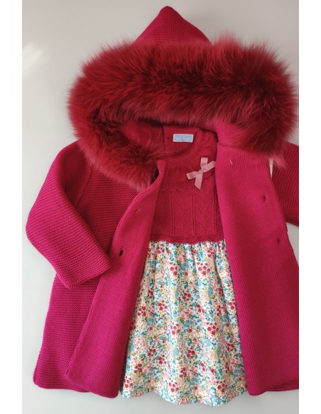 VESTIDO PUNTO/TELA C."POESÍA",SORBET. INVIERNO 23.