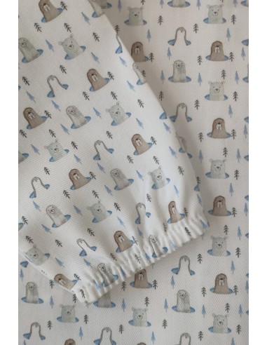 PETO PUNTO Y BLUSA VIELLA ESTAMPADA C."SONRISA",AZAFATA. INVIERNO 23.
