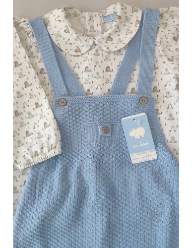 PETO PUNTO Y BLUSA VIELLA ESTAMPADA C."SONRISA",AZAFATA. INVIERNO 23.