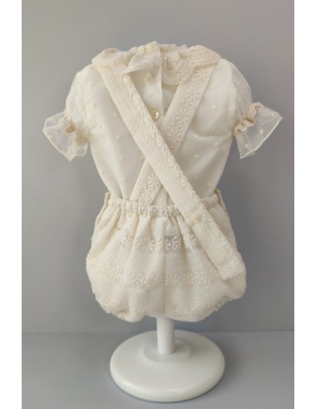 CONJUNTO NIÑO BLUSA Y BOMBACHO TIRANTES.