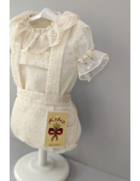 CONJUNTO NIÑO BLUSA Y BOMBACHO TIRANTES.
