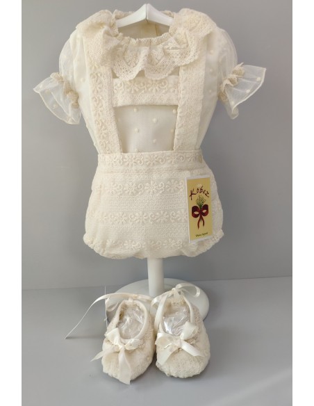 CONJUNTO NIÑO BLUSA Y BOMBACHO TIRANTES.