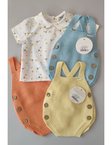 PETO PUNTO UNISEX DE PANGASA BABY, VERDE AGUA. VERANO 24.