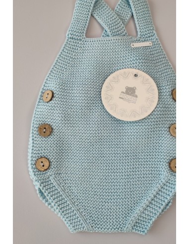 PETO PUNTO UNISEX DE PANGASA BABY, VERDE AGUA. VERANO 24.