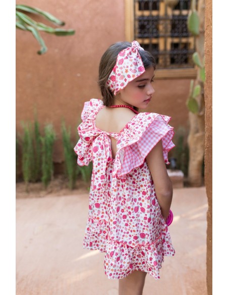VESTIDO COLECCIÓN FRESAS DE KID'S CHOCOLATE. VERANO 24.