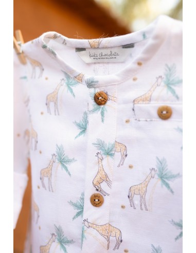 CAMISA NIÑO COLECCIÓN JIRAFAS DE KID'S CHOCOLATE . VERANO 24.