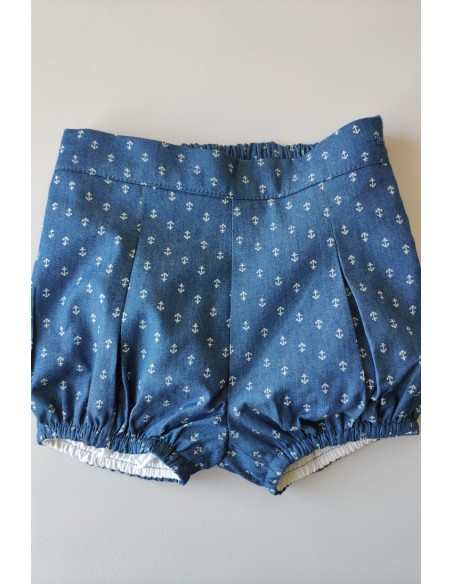 CONJUNTO BEBE NIÑO CAMISA Y BOMBACHO NAVY