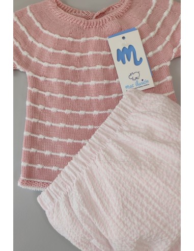 CONJUNTO 4 PIEZAS, COLOR FRESA. VERANO 24.