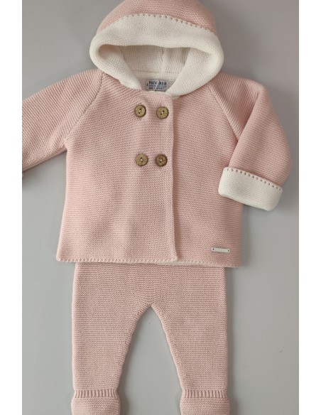 SAN FRANCISCO PUNTO BOBO 2 COLORES DE PANGASA BABY, ROSA EMPOLVADO. INVIERNO 24.