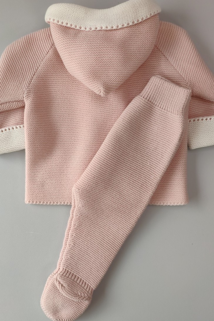 SAN FRANCISCO PUNTO BOBO 2 COLORES DE PANGASA BABY, ROSA EMPOLVADO. INVIERNO 24.