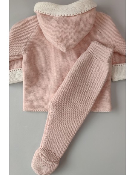 SAN FRANCISCO PUNTO BOBO 2 COLORES DE PANGASA BABY, ROSA EMPOLVADO. INVIERNO 24.