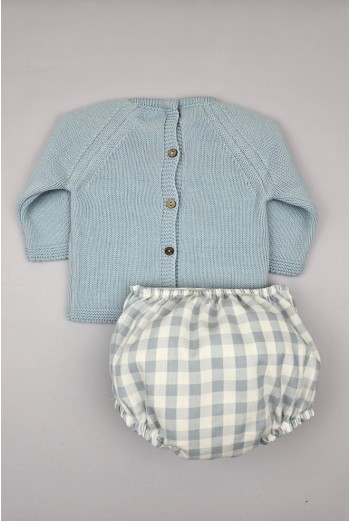 CONJUNTO NIÑO SWEET CAKE DE PANGASA BABY, CELESTE EMPOLVADO. INVIERNO 24. 2