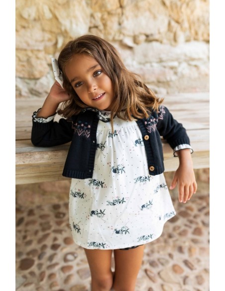 CHAQUETA BOLERO BODOQUES COLECCIÓN KOALAS DE KID'S CHOCOLATE. INVIERNO 24.