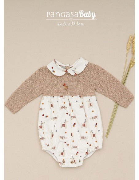 PELELE NIÑO TECKEL TOY DE PANGASA BABY, ARENA. INVIERNO 24.