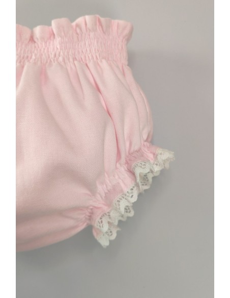 BRAGUITA LINO, ROSA/BLANCO. VERANO 25.