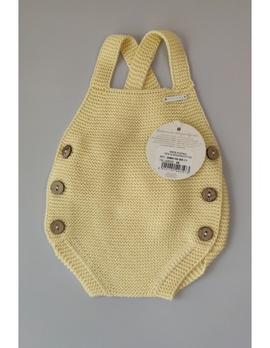 PETO PUNTO UNISEX DE PANGASA BABY, AMARILLO. VERANO 25.