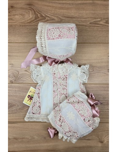 BLUSA SIN MANGAS, CUBREPAÑAL Y CAPOTA NIÑA, 27K. KOBEZ