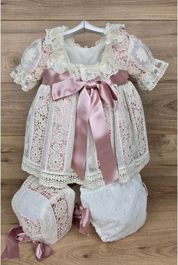 VESTIDO MANGA CORTA, BRAGUITA Y CAPOTA, 27K. KOBEZ. 2