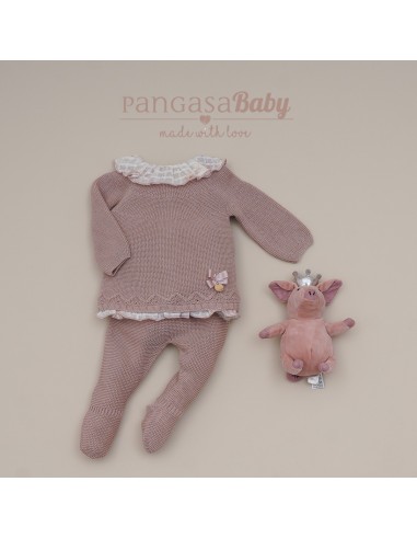 PRIMERA PUESTA NIÑA DE PANGASA BABY, ROSA VINTAGE. VERANO 25.