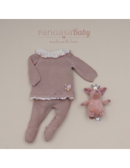 PRIMERA PUESTA NIÑA DE PANGASA BABY, ROSA VINTAGE. VERANO 25.