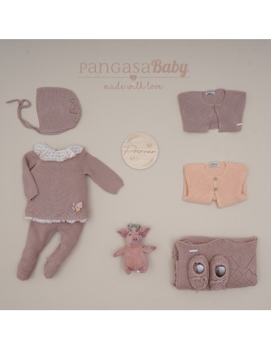 PRIMERA PUESTA NIÑA DE PANGASA BABY, ROSA VINTAGE. VERANO 25.