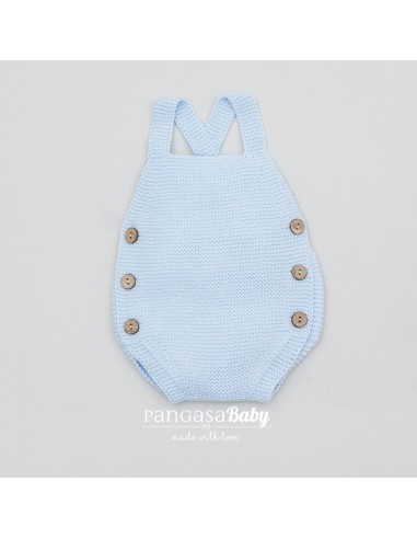 PETO PUNTO UNISEX DE PANGASA BABY, CELESTE BEBÉ. VERANO 25.