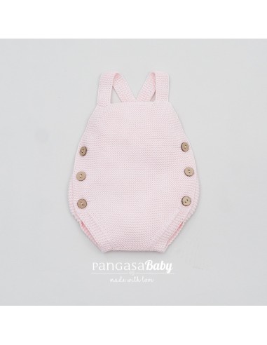 PETO PUNTO UNISEX DE PANGASA BABY, ROSA BEBÉ. VERANO 25.