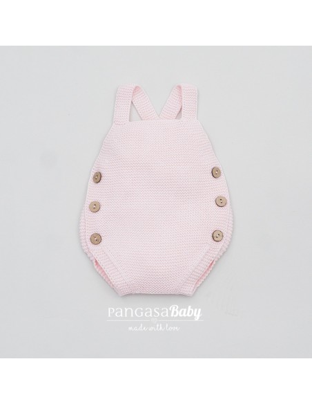 PETO PUNTO UNISEX DE PANGASA BABY, ROSA BEBÉ. VERANO 25.