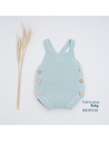 PETO PUNTO UNISEX DE PANGASA BABY, VERDE MINT. VERANO 25.
