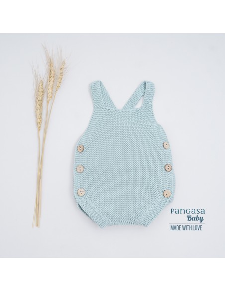 PETO PUNTO UNISEX DE PANGASA BABY, VERDE MINT. VERANO 25.