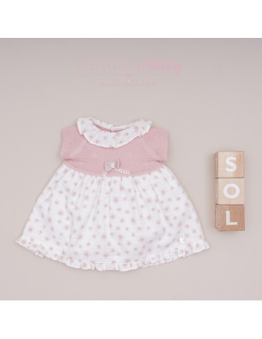 VESTIDO (SIN BRAGUITA) COLECCIÓN SUNNY LOVE DE PANGASA BABY, ROSA EMPOLVADO. VERANO 25.