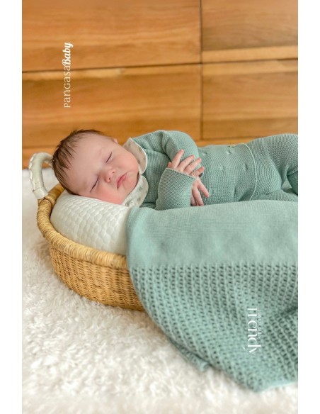 PRIMERA PUESTA NIÑO COLECCIÓN SUNNY LOVE DE PANGASA BABY, VERDE MINT. VERANO 25.