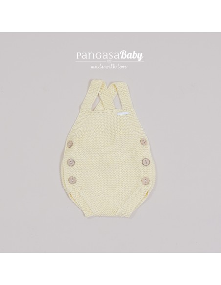 PETO PUNTO UNISEX DE PANGASA BABY, AMARILLO. VERANO 25.