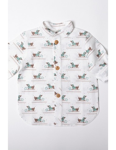 CAMISA NIÑO TECKEL NADADOR DE KID'S CHOCOLATE. VERANO 25.