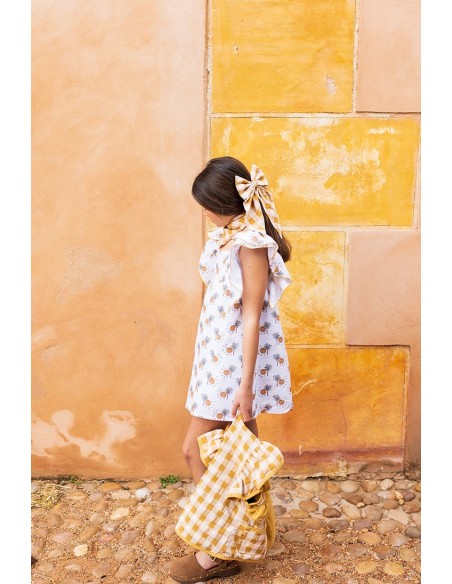 VESTIDO PALMERAS DE KIDS CHOCOLATE. VERANO 25.