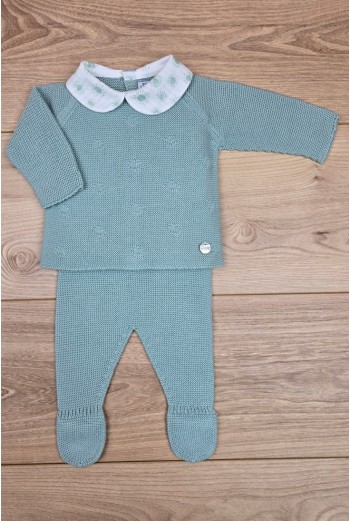 PRIMERA PUESTA NIÑO COLECCIÓN SUNNY LOVE DE PANGASA BABY, VERDE MINT. VERANO 25. 2