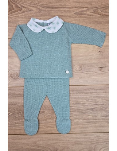PRIMERA PUESTA NIÑO COLECCIÓN SUNNY LOVE DE PANGASA BABY, VERDE MINT. VERANO 25.