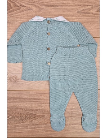 PRIMERA PUESTA NIÑO COLECCIÓN SUNNY LOVE DE PANGASA BABY, VERDE MINT. VERANO 25.