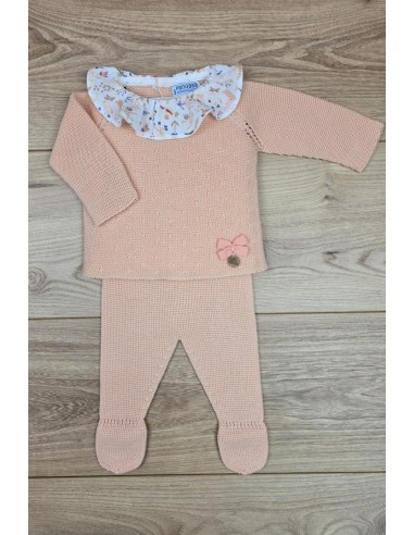 PRIMERA PUESTA NIÑA COLECCIÓN HONEY PEACH DE PANGASA BABY, MELOCOTÓN. VERANO 25.
