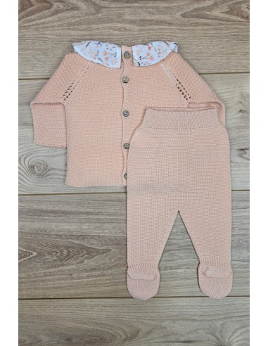 PRIMERA PUESTA NIÑA COLECCIÓN HONEY PEACH DE PANGASA BABY, MELOCOTÓN. VERANO 25.
