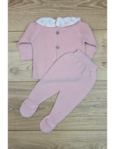 PRIMERA PUESTA NIÑA COLECCIÓN SUNNY LOVE DE PANGASA BABY, ROSA EMPOLVADO. VERANO 25.