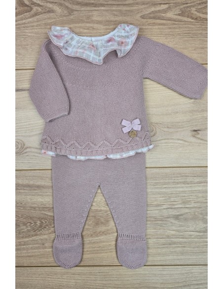 PRIMERA PUESTA NIÑA DE PANGASA BABY, ROSA VINTAGE. VERANO 25.