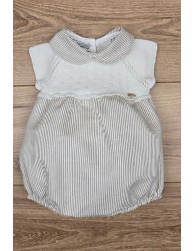 PELELE NIÑO COLECCIÓN HONEY PEACH DE PANGASA BABY, MARFIL. VERANO 25.