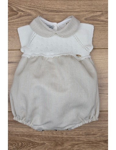 PELELE NIÑO COLECCIÓN HONEY PEACH DE PANGASA BABY, MARFIL. VERANO 25.