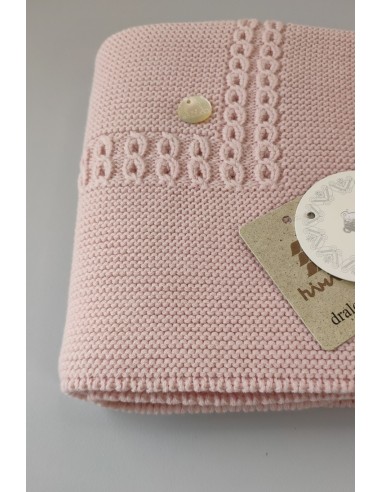CHAL MANTA OCHOS DE PANGASA BABY, ROSA EMPOLVADO. INVIERNO 25.